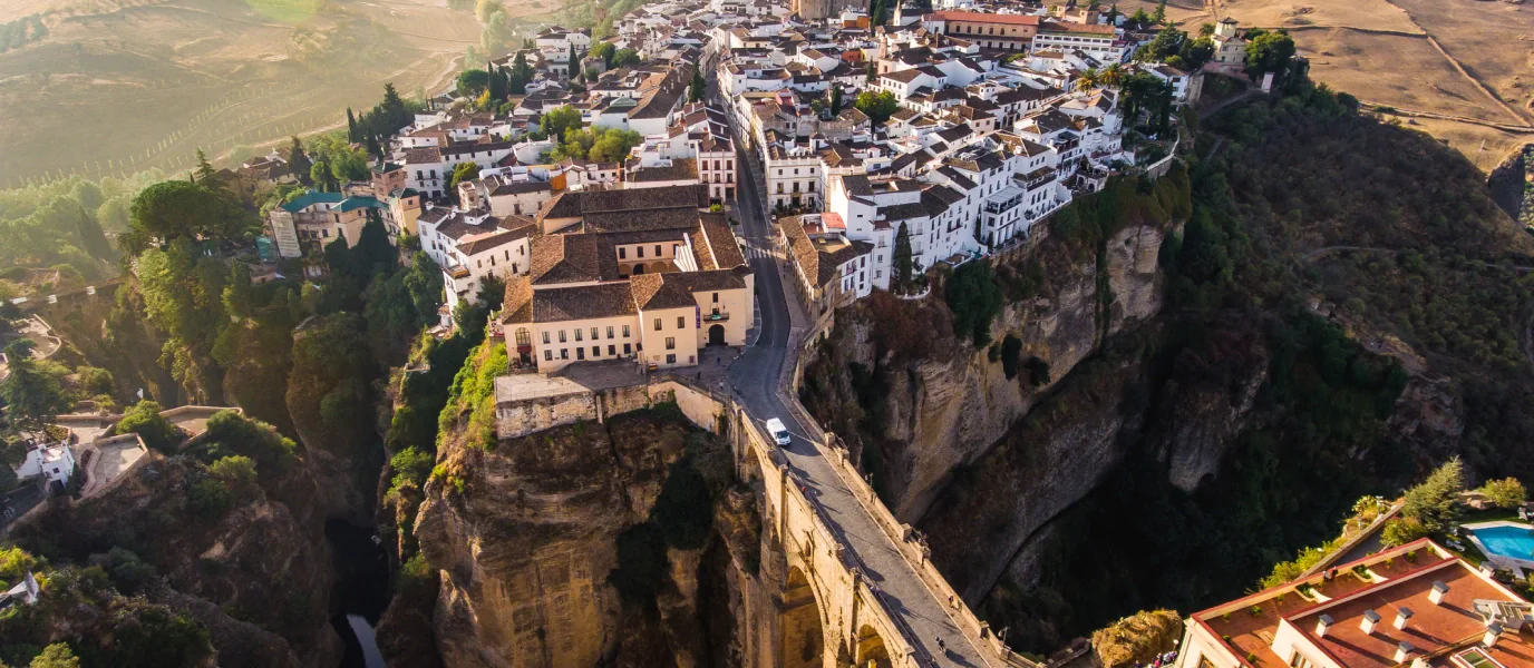 Málaga-Ufer, Alcazaba und mediterranes Stadtbild in Andalusien