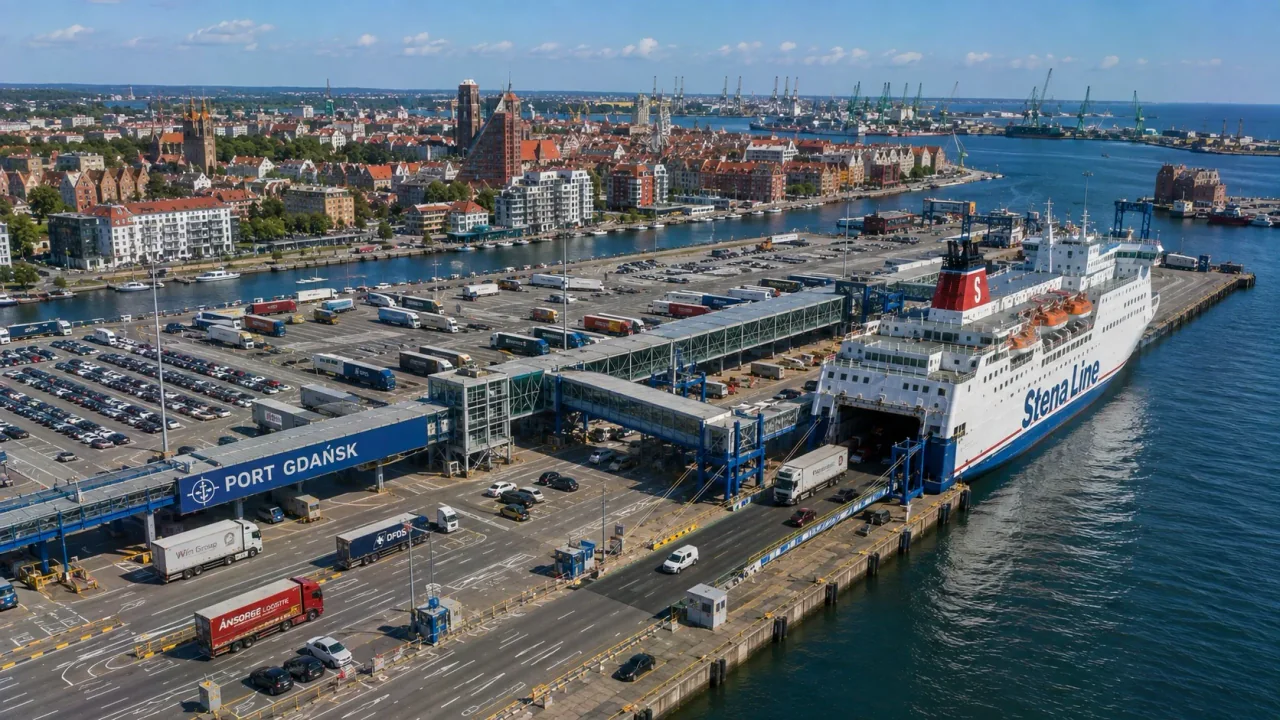 Polferries Passagierfährterminal in Gdańsk, Polen