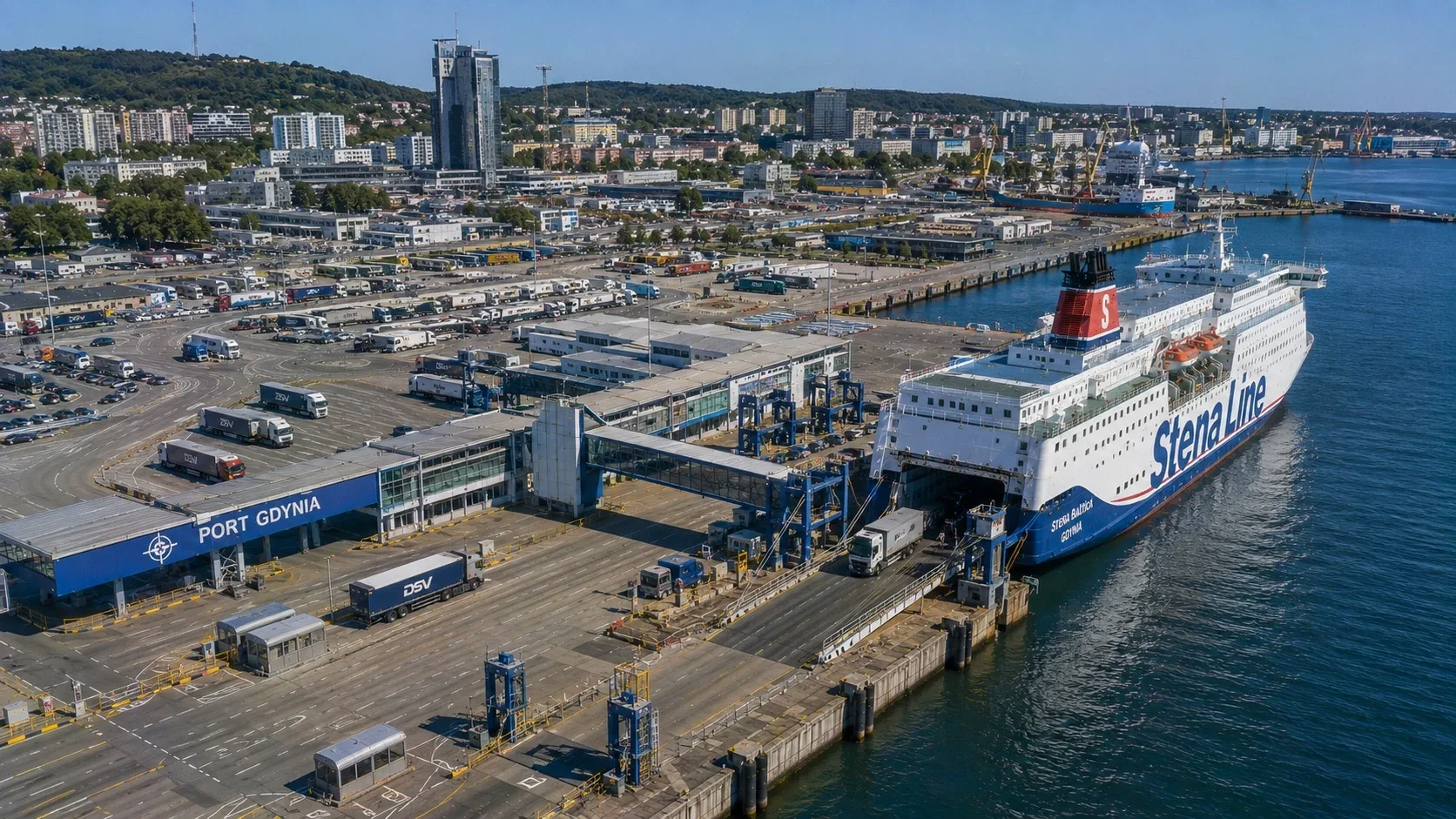 Stena Line Passagierfährterminal in Gdynia, Polen